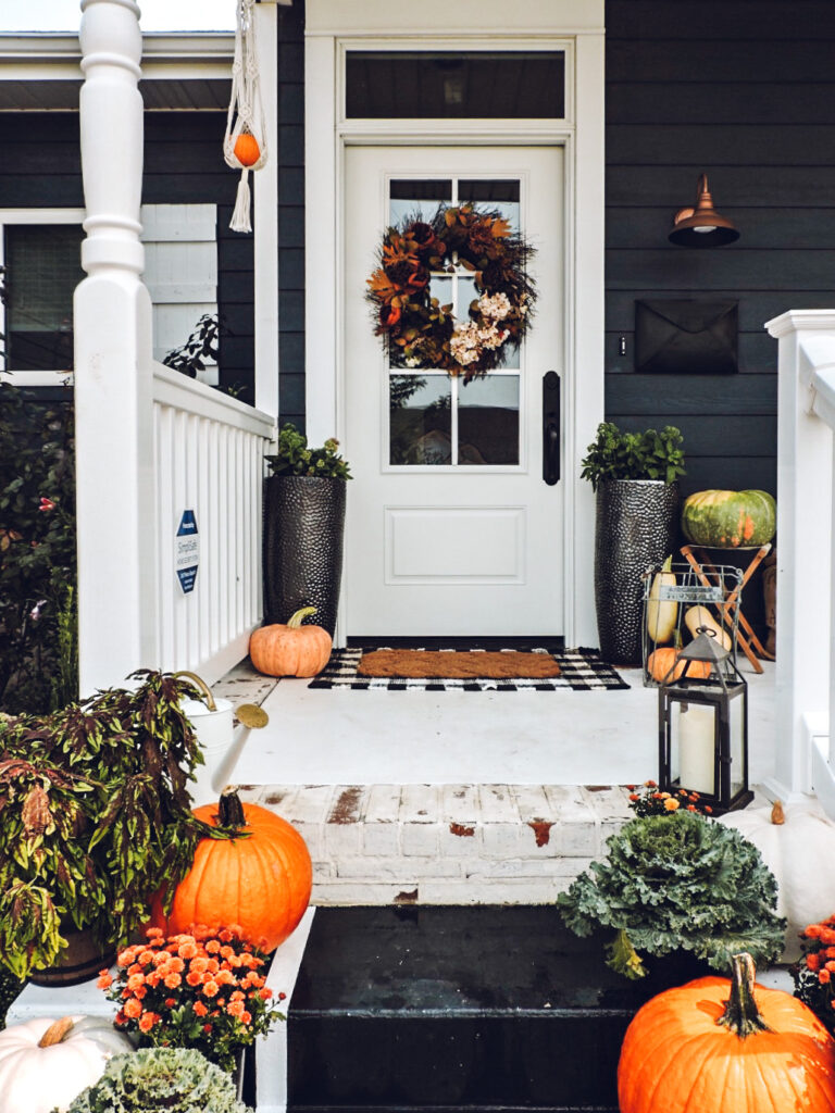 Fall Front Porch & How to Preserve your Pumpkins - Berry Berry Quite ...
