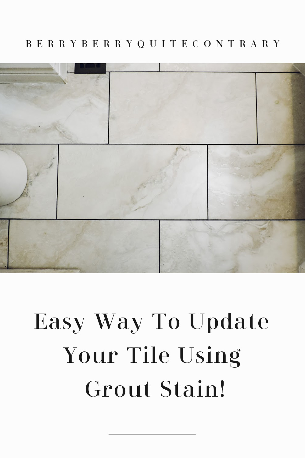 easy way to update your floors using grout stain