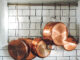 Tension Rod Pot Rack & Affordable Copper Pans - Berry Berry Quite Contrary