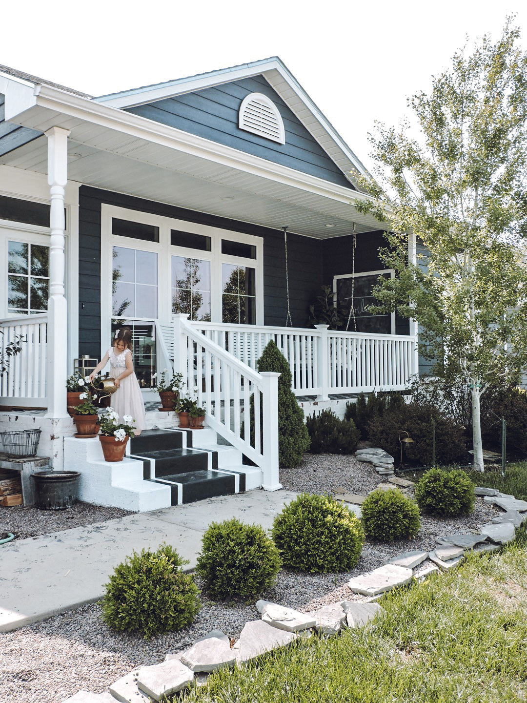 Spring/Summer Front Porch Design with Terracotta Pots - Berry Berry ...