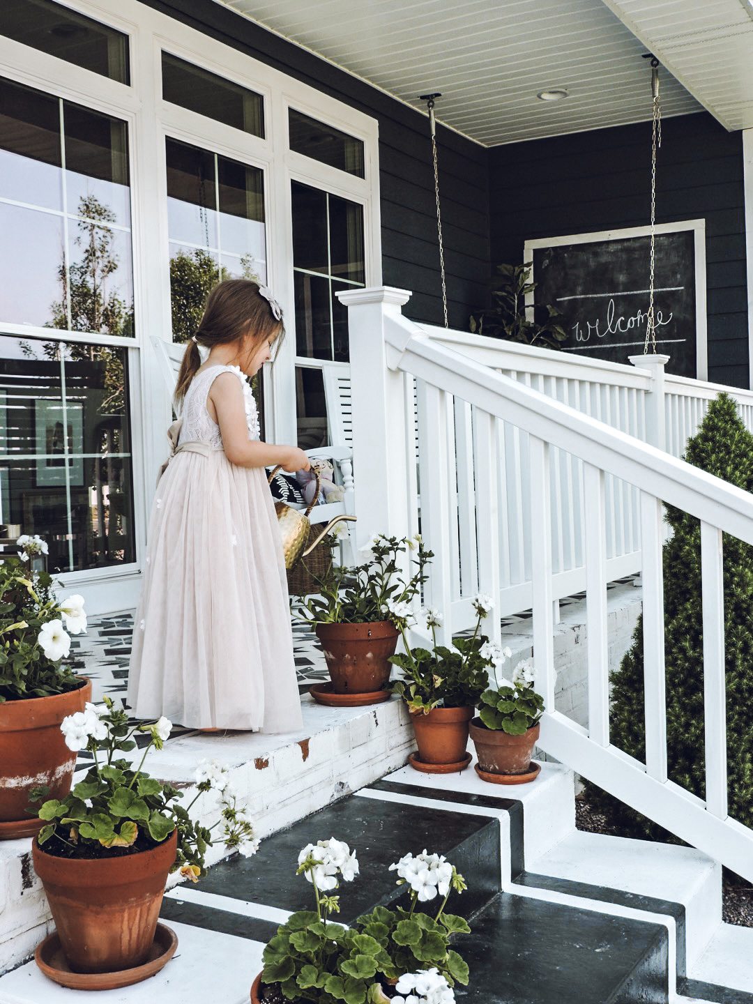 Spring/Summer Front Porch Design with Terracotta Pots - Berry Berry ...