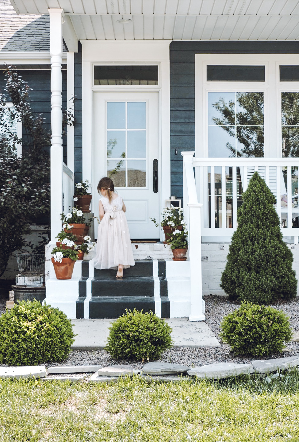 Spring/Summer Front Porch Design with Terracotta Pots - Berry Berry ...