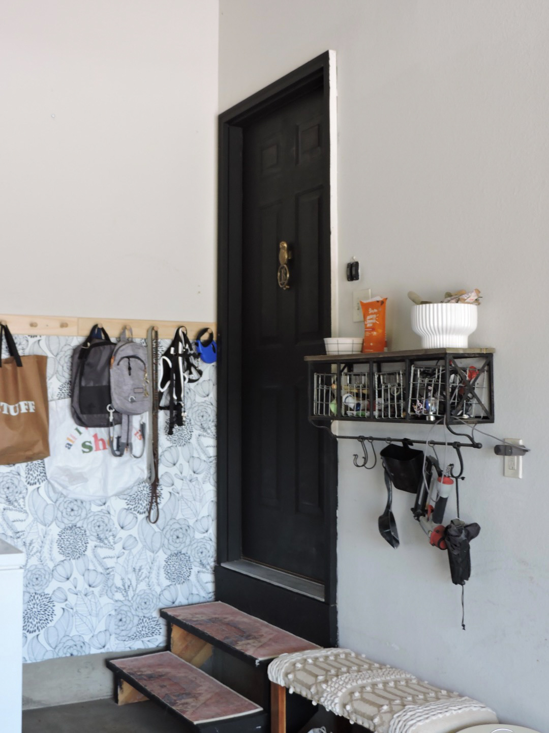 Garage Entry Makeover - Berry Berry Quite Contrary